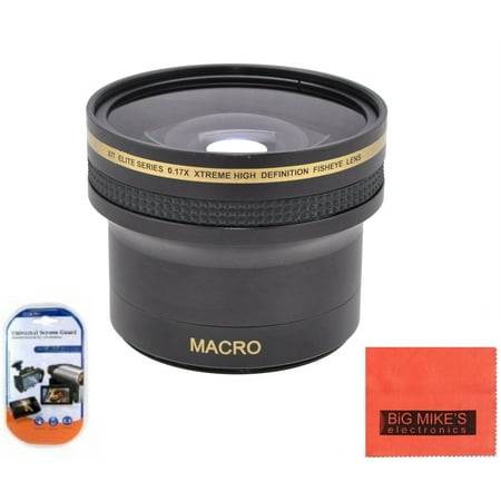 52mm 0.17X Super Wide Fisheye Lens For Nikon DF, D90, D3000, D3100, D3200, D5000, D5100, D5200, D5300, D7000, D7100, D300, D300s, D600, D610, D700, D800, D800e Digital SLR Cameras Which Has Any