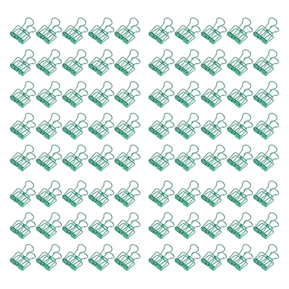 Pinces à Papier, Métal Robuste Pinces à Liant à Force de Serrage Multi-Usages pour Bureau Bleu, Vert, Or Rose
