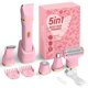 thumbnail image 1 of Recortadora de bikini eléctrica KINGTEE 5 en 1 IPX7 impermeable rosa, 1 of 7