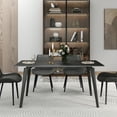 thumbnail image 2 of bokifol Dining Table for 6 People,Artificial Marble Table,Rectangle Furniture with Heavy Duty Legs,Modern Kitchen Table for Home,Dining Room, 2 of 7
