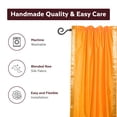 thumbnail image 4 of Pumpkin Rod Pocket  Sheer Sari Cafe Curtain Drape Panel  - 43W x 36L - Piece, 4 of 4