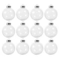 thumbnail image 1 of 12 bolas de plástico transparente rellenables para adornos navideños, 1 of 7