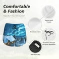 thumbnail image 6 of Haiem Mountain Cottage In Snow Women's 2 in 1 Running Shorts - Lightweight Athletic Workout Gym Yoga Breathable Sports Shorts Liner with Phone Pockets-XX-Large, 6 of 9
