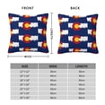 thumbnail image 3 of Living Room Sofa Pillow Cover Colorado Flag Digital Printed Square Cushion Cover 12"x12", 3 of 7