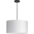 thumbnail image 6 of Progress Lighting Markor Collection 3-Light Pendant Ceiling Light, Brushed Nickel/Matte Black/Vintage Brass, Black Parchment Shade, 6 of 18