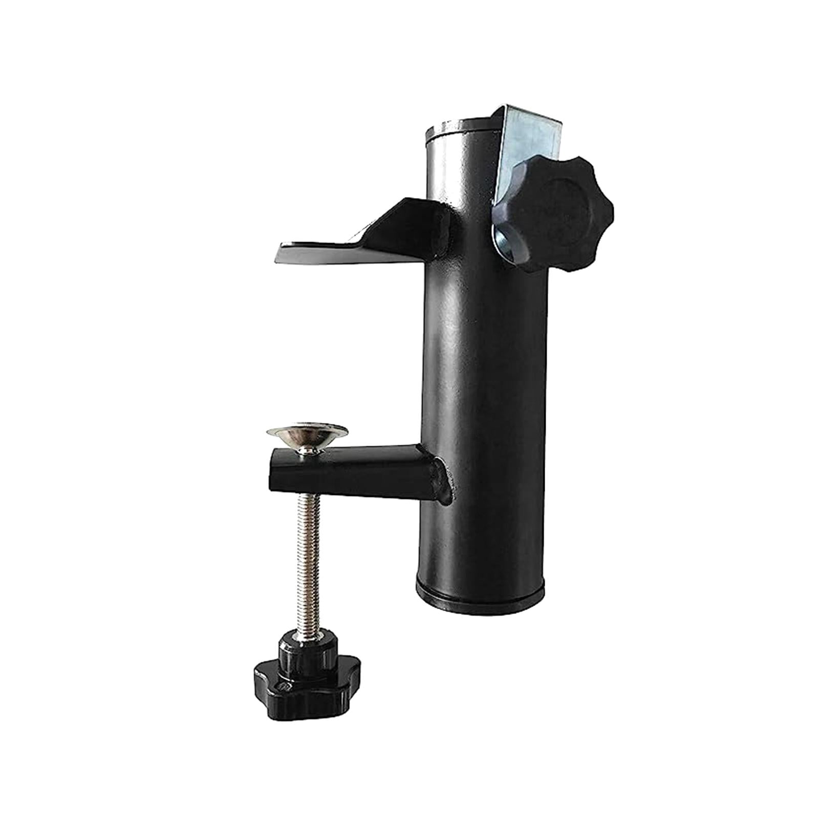 APLVFFZH Deck Mount Umbrella Stand, Patio Umbrella Clamp Holder Metal Clamp Beach Fishing