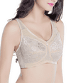 thumbnail image 5 of BIMEI Women's Mastectomy Bra with Pockets for Breast Prosthesis Wire Free Pocketed Everyday Bra for Everyday Bra 0138,Beige,42A, 5 of 8