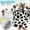 cow, variant on EASTIN Oversized Blanket Hoodie for Kids Soft Flannel Wearable Blanket Hoodie with Pockets Warm Hooded Sweatshirt Cute Animal Hoodie Sweater Blanket One Size Fits All Wearable Blanket