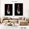 thumbnail image 4 of Elephant Stock Eagle's Brown Feather Wall Art - Vertical Canvas Wall Art - Living Room Wall Decor - Decor Elements Canvas - Black And Brown Decor - 34" x 51", 4 of 8