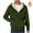 Green, variant on Winter Coats For Men Heavy weight Sherpa Lined Fleece Hoodie Jacket Zip Up Sweatshirt With Pockets Green L