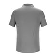 thumbnail image 5 of Fnooota Mens Polo Shirts Clearance, Summer Casual Collared 2025 Short Sleeve Shirts Gray Size 3XL, 5 of 5