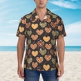 thumbnail image 4 of Daiia Heart Hawaiian Shirt for Men Gentle Cotton Regular Short Sleeve Casual-Large, 4 of 9