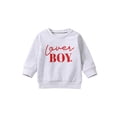 thumbnail image 1 of Mialoley Kid Garçons Chemise Manches Longues Col Rond Lettres Street Party Décontracté Automne en Vrac Printemps Pulls Hauts, 1 of 9