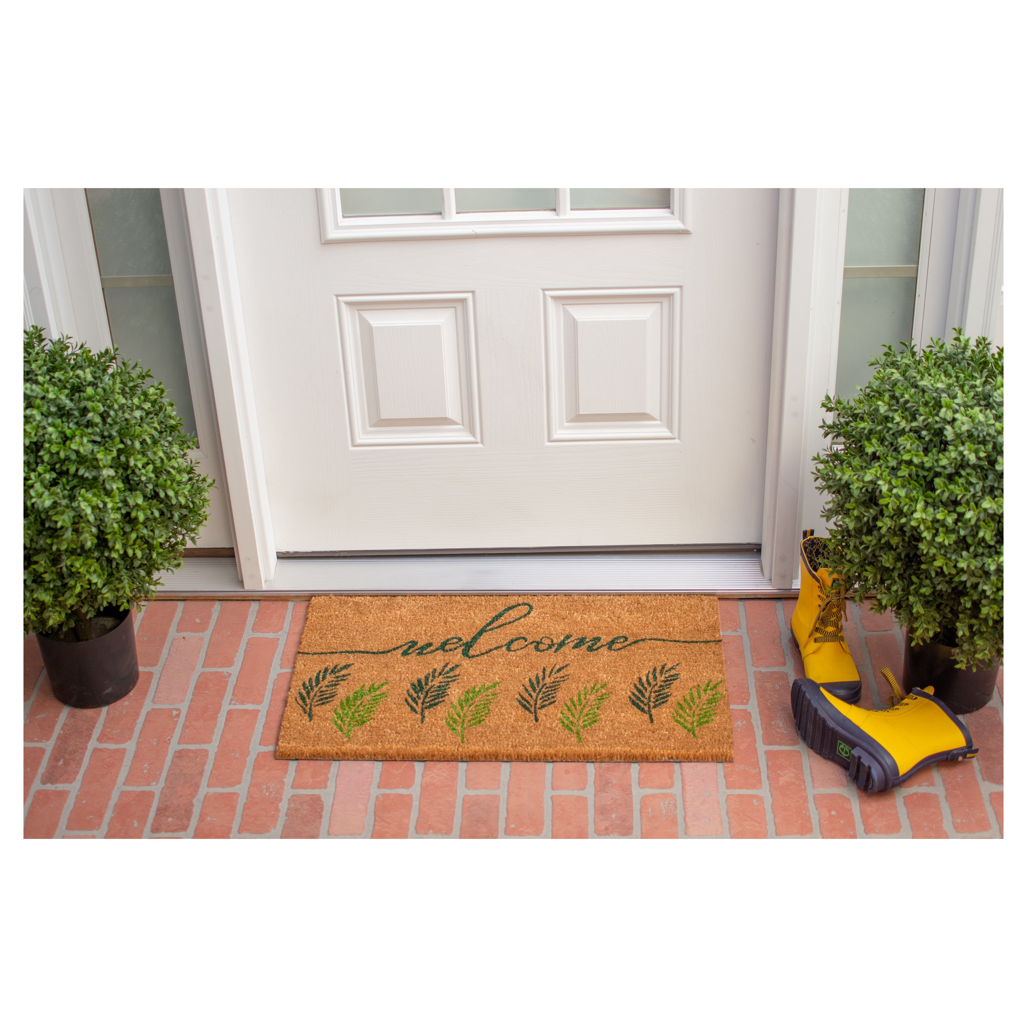 Calloway Mills Traditional Brown Coir Indoor Doormat, 1' x 2'