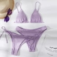 thumbnail image 1 of Traje de baño de 2 piezas para mujer, trajes de baño para mujer, traje de baño bikini de tres piezas de color liso informal y a la moda para mujer, conjunto de traje de baño dividido, conjunto de traj, 1 of 5