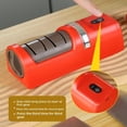 thumbnail image 4 of Automatic Kitchen Knife Sharpener, Electric Precision Sharpener for All Knives & Scissors, 3-Stage Professional Tool with Easy Guide, Home and Kitchen Essential Sharpening System for Daily Use(Red), 4 of 7