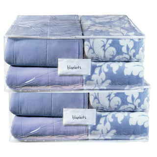 Plaid Pattern Quilt Storage Bag DirtProof Plastic Saving Space Blanket Storage  Bag For Dorm - no - Bed Bath & Beyond - 35191053
