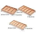 thumbnail image 3 of maskred Impact-resistant Storage Box With Scratch-proof Wood Glasses Box Organizer Glasses Display Tray Home Storage 5 Slots 1Set, 3 of 6
