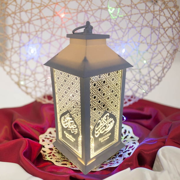 Ramadan Mubarak Lampe Decoration, Ornement de Table de veilleuse du Ramadan Mubarak Lampe Decoration, Ornement de Table de veilleuse du