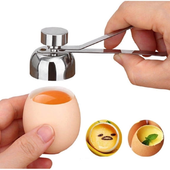 Stainless Steel Egg Topper Cutter, Soft Boiled Egg Shell Opener and Cracker Tool for Breakfast Prep, TIKA