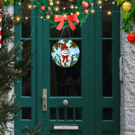 

Christmas Snowman Bow Wooden Pendant Holiday Party Porch Decoration Hanging Personalized Decoration Housewarming Gift Door Listing