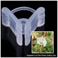 thumbnail image 4 of Yuarrent Paquete de 100 piezas de 100 Clips de injerto de plástico para plantas, sandía, medio transparente, abrazadera de soporte Jardín y Patio, 4 of 6
