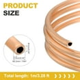 thumbnail image 2 of T2 Copper Tubing 0.04"ID x 7/64"OD x 3.28Ft, 99% Pure Copper Refrigeration Tube Seamless Flexible Coil Pipe, 2 of 6