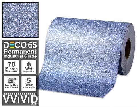 VViViD DECO65 Gold Metallic Gloss Craft Vinyl - Permanent Adhesive, 300ft X 11.8" Roll For Cricut & Silhouette