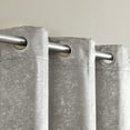 thumbnail image 2 of Dainty Home Chic Home Artistic Printed Lurex Foil Heavy Weave Thermal Black Noise Reducing Blackout Curtain Panel Pair, 76"W x 84"L In Sand, 2 of 4