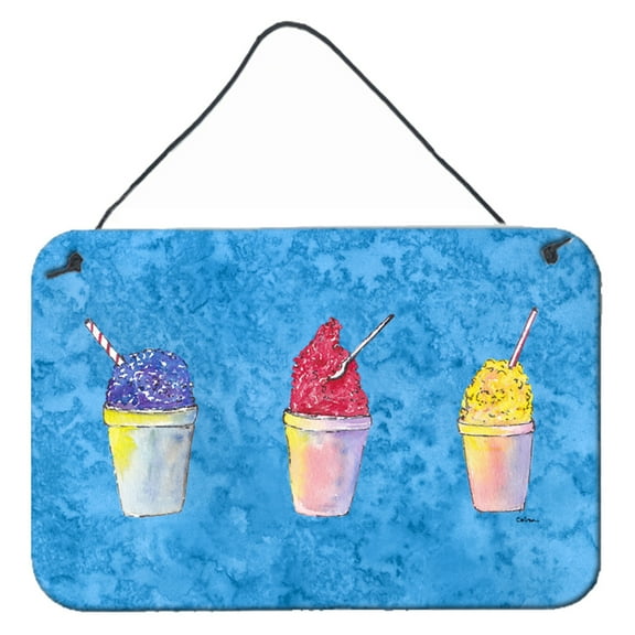 Carolines Treasures 8780DS812 Snowballs and Snowcones Wall or Door Hanging Prints 8HX12W multicolor