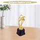 thumbnail image 5 of Trofeo de plástico con diseño de estrella hueca de 20,5 cm, dorado, premios de recompensa, concurso de decoración, premios de regalo, trofeo con base para ceremonia de reconocimiento, 5 of 6
