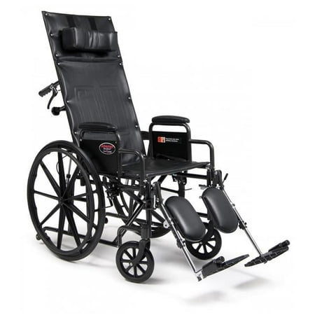 GF Health Products 3K010350 20 x 17 in. Advantage Recliner - Full Arm & Elevating Legrest Wheelchairs