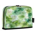 thumbnail image 2 of Standing Pencil Case with Base Large Capacity Stationery Pouch Pen Bag with Zipper for Women Men Green Tie-dye Flowers, 2 of 7