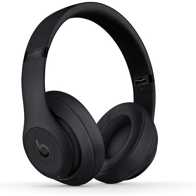 Beats Studio3 Écouteurs Supra-Auriculaires Sans Fil à Réduction de Bruit - Puce pour Casque Apple W1, Bluetooth Classe 1, 22 Heures d'Écoute, Microphone Intégré - Noir Mat (Modèle le Plus Récent)