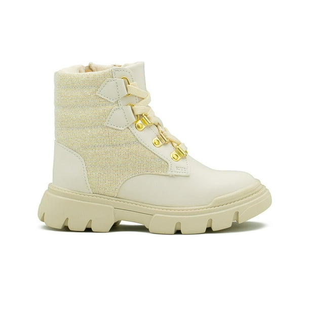 Bota Karsten con Brillos para Niña Antiderrapante Casuales beige 18.5