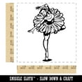thumbnail image 2 of Ballerina En Pointe Pose Square Rubber Stamp Stamping Scrapbooking Crafting - Medium 1.75in, 2 of 7