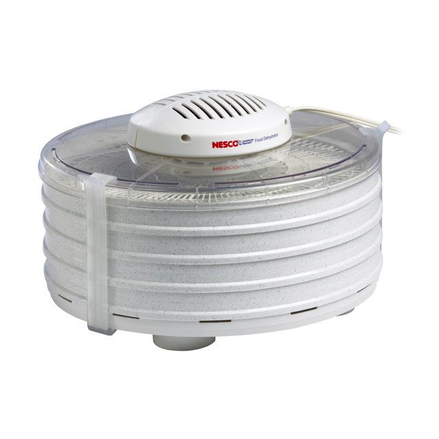 Deshidratador de alimentos Nesco FD-37 400W, 4 bandejas para aperitivos, color blanco