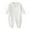White, variant on lnmuld Unisex Long Sleeve Romper Bodysuit Soft Comfortable Homewear Outfit for Baby Boys and Girls Size:3-6 Months