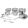 thumbnail image 2 of Ensemble de Casseroles et Poêles en Acier Inoxydable, Ensemble de Cuisine Multifonction avec Couvercles pour la Maison, 2 of 7