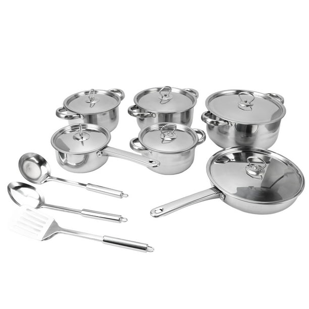 Juego de utensilios de cocina Nikou de Acero inoxidable con tapas