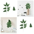 Mozhitti Artificial Silk Green Fern Leaf Picks Artificial Greenery