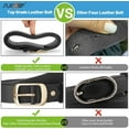thumbnail image 6 of Fashion Womens Leather Belt, Soft Leather Waist Belt with Pin Buckle for Jeans Pants,width 1.3", 6 of 7
