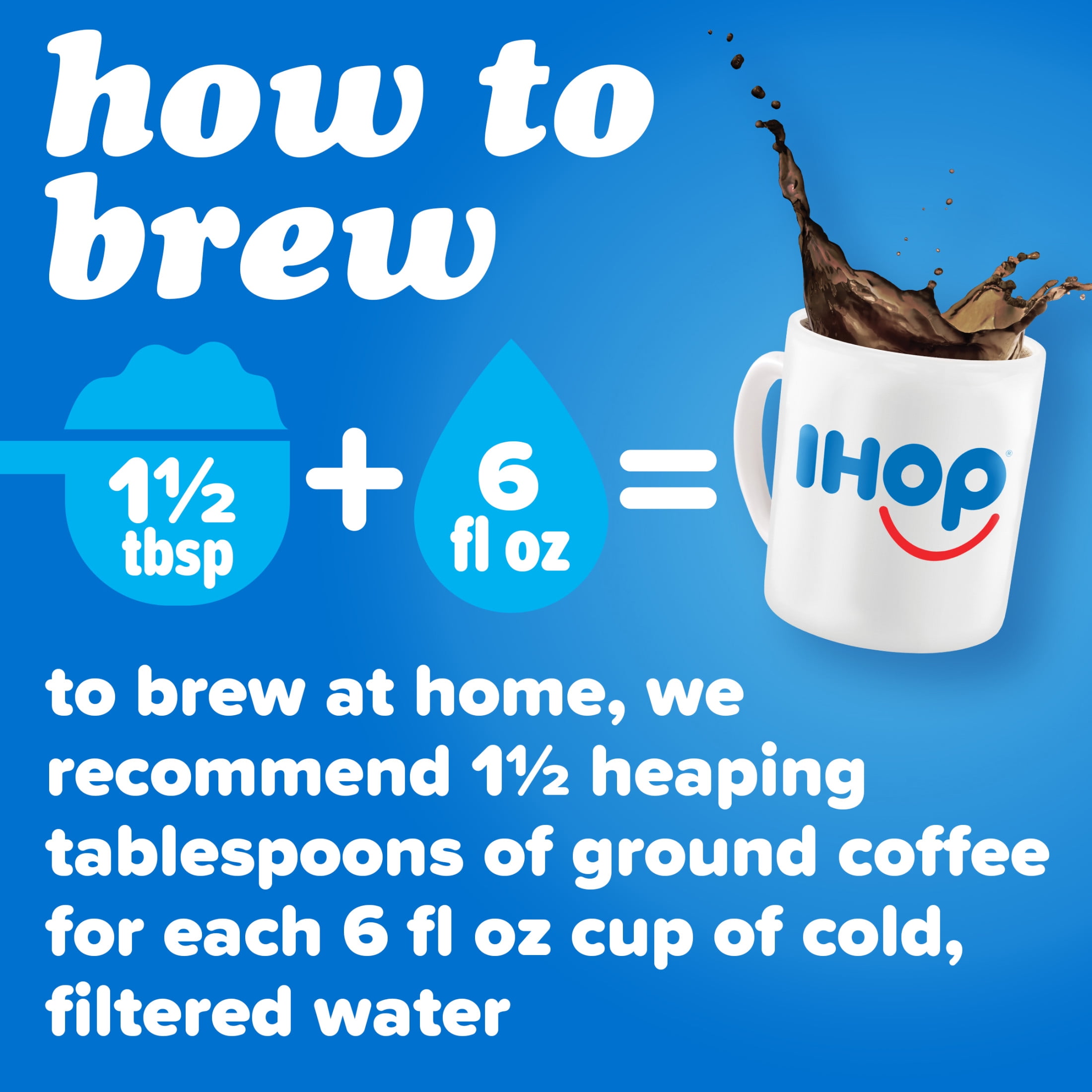 IHOP Medium Roast Signature Blend Ground Coffee, 20 oz Bag