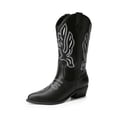 thumbnail image 1 of Botas de Vaquera para Mujer DREAM PAIRS Negras 27 cm Tacón 3.5 cm, 1 of 7