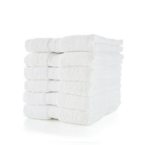 Mellanni Hand Towels 100% Cotton 16"x28", 6 Pack, White