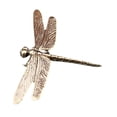 thumbnail image 2 of Dragonfly Statue Animal Figurine Sculpture Brass Metal Craft for Home Office Desk Decor for Art Lovers, 2 of 7