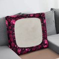 thumbnail image 3 of Renewold Skull Rose Heart Stretch Sofa Seat Cushion Cover Individual Couch Cover Anti-Slip Chair Slipcover Replacement with Elastic Bottom for Kids, Pets, Dogs for Valentines Day Decor, S, 3 of 5