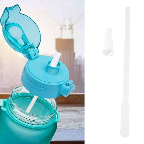 Straws Compatible Gallon Water Bottle , Reusable Adjustable Straws for 1000Ml/2000Ml Jug, 3 Straws Set