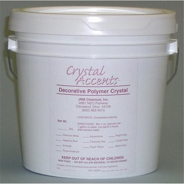 JRM Chemical CA-05O Cristal Accents 5 lb Seau Noir Onyx