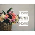thumbnail image 2 of Metaverse Color Me Happy 'Home Sweet Home Flower Basket Color' Canvas Art, 2 of 2